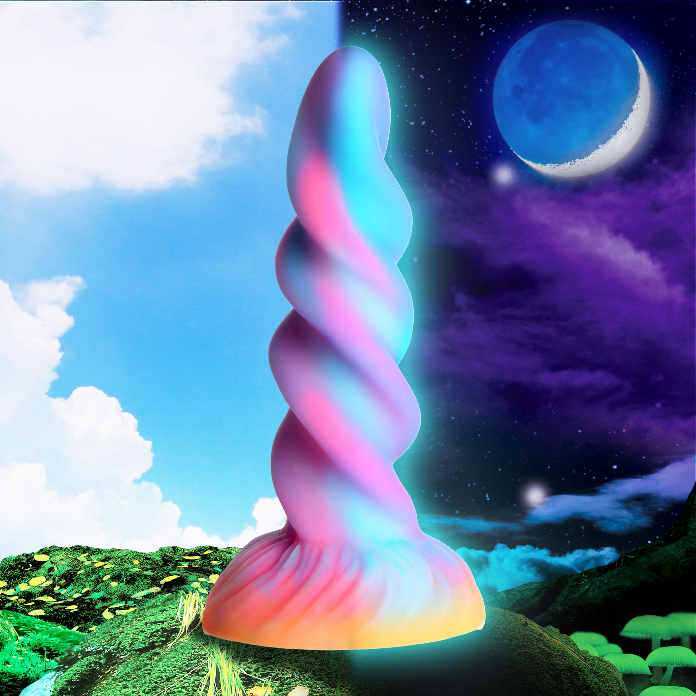 Moon Rider Glow-in-the-Dark Unicorn Dildo – XR Brands