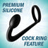 Prostatic Play Explorer Silicone Cock Ring and Prostate Plug