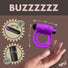 28X Remote Control Vibrating Cock Ring & Bullet - Purple