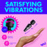 10X Vibrating Mini Silicone Wand - Black