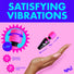 10X Vibrating Mini Silicone Wand - Pink