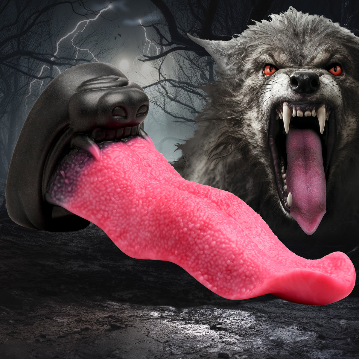 Wolf's Lick Wolf Maw Silicone Dildo