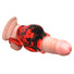 Hell Hound Silicone Penis Sleeve + Ball Stretcher - Medium