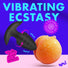 Rotating & Vibrating Silicone Butt Plug w/ Remote - Black