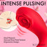 Rose Touch Pulsing Silicone Finger Vibrator