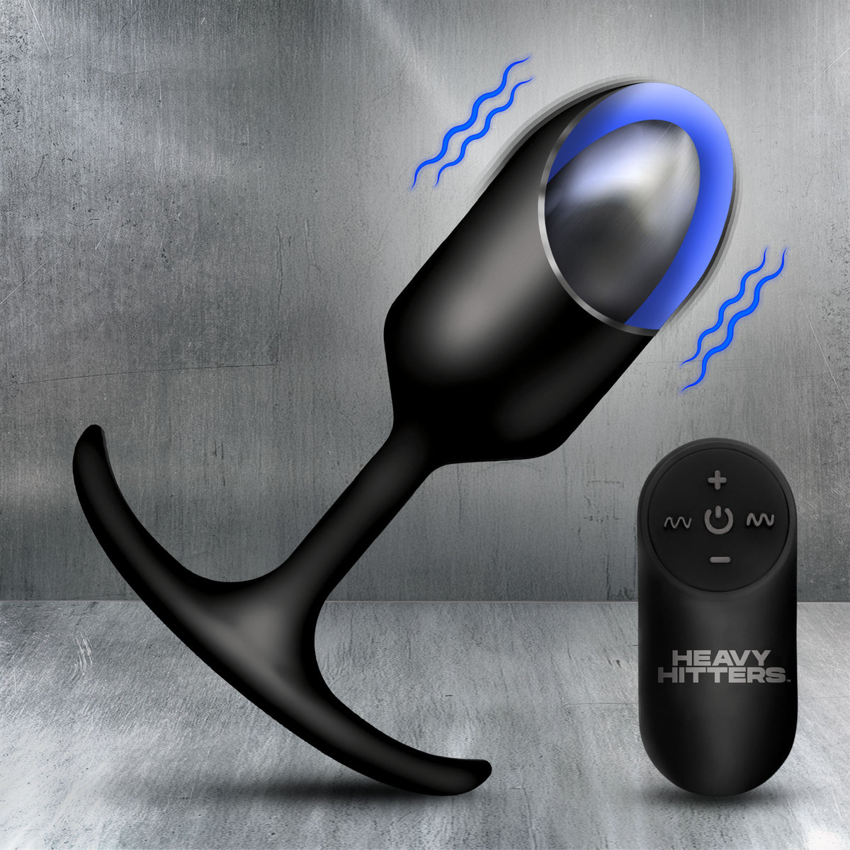 Vibrating Large Weighted Silicone Anal Plug