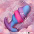 Unicorn Swirl Silicone Butt Plug - Large