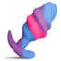 Unicorn Swirl Silicone Butt Plug - Large