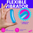 Flexible Silicone Bullet - Blue