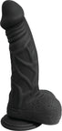 Rooster Silas Dildo with Balls - Black