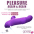 Gossip Blasters 10X Thrusting Silicone Rabbit Vibrator - Violet