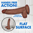 Jock Dark Bareskin Dildo with Balls - 8 Inch