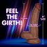 Jock Dark Bareskin Dildo with Balls - 8 Inch