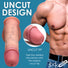 JOCK Dual Density 8.75" Uncut Silicone Dildo w/ Balls