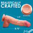 JOCK Dual Density 8.75" Uncut Silicone Dildo w/ Balls