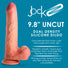 JOCK Dual Density 9.8" Uncut Silicone Dildo w/ Balls