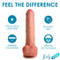 JOCK Dual Density 9.8" Uncut Silicone Dildo w/ Balls