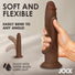 JOCK Real Skin 9.5" Silicone Dildo - Dark