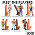 JOCK Football Frank 6.75" Dildo w/ Balls Light