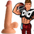 JOCK Football Frank 6.75" Dildo w/ Balls Light