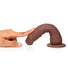 Easy Riders 7" Silicone Dildo - Dark