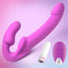 Candy Crush - Purple Vibrating Strapless Strap-On w/ Remote