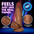 Jock Dark Bareskin Dildo with Balls - 7 Inch