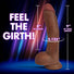 Jock Dark Bareskin Dildo with Balls - 9 Inch