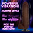 11 Inch Vibrating Dildo with Balls - Dark