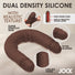 JOCK Real Skin 17.75" Double Dildo - Dark