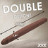 JOCK Real Skin 17.75" Double Dildo - Dark