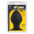 Daddy-O Black Silicone Anal Plug- Large