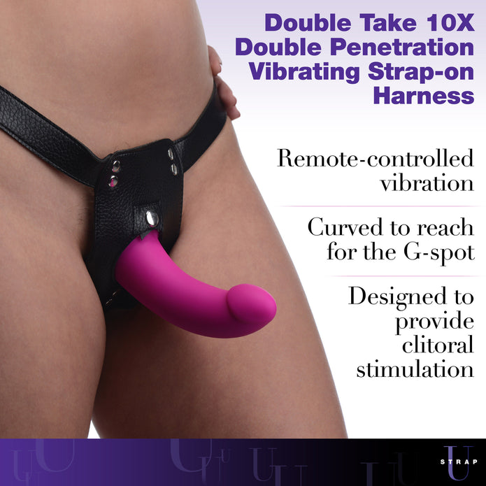 Double Penetration Strap On Harness Dildo Dong Pegging Sex Toys for  Men-Couple
